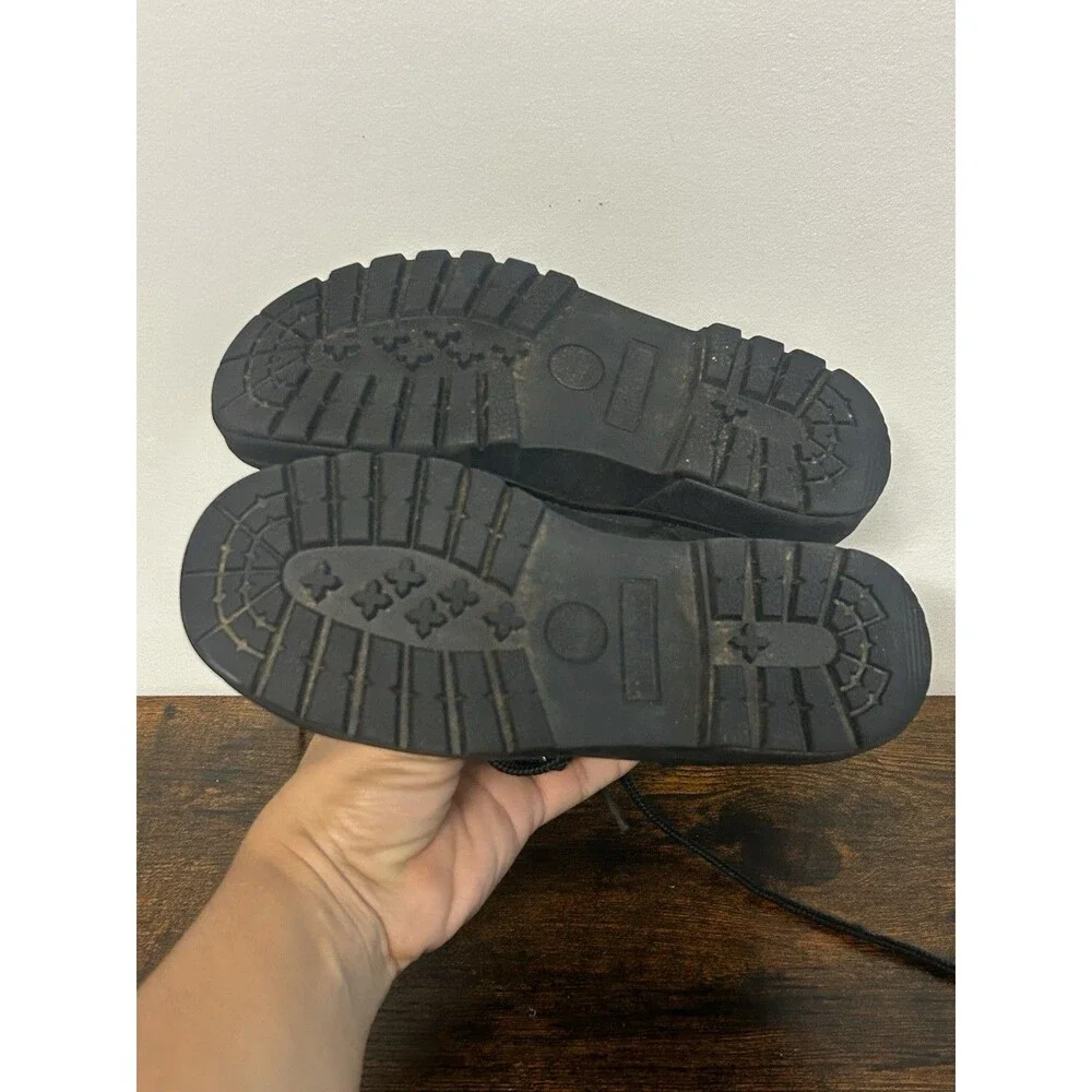 Timberland Kids Field Boots In Black Nubuck Leather Size 1.5 M Youth